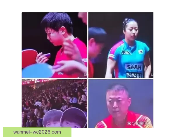 王曼昱4-2战胜申裕斌力克对手庆祝 马琳激动指天展现喜悦